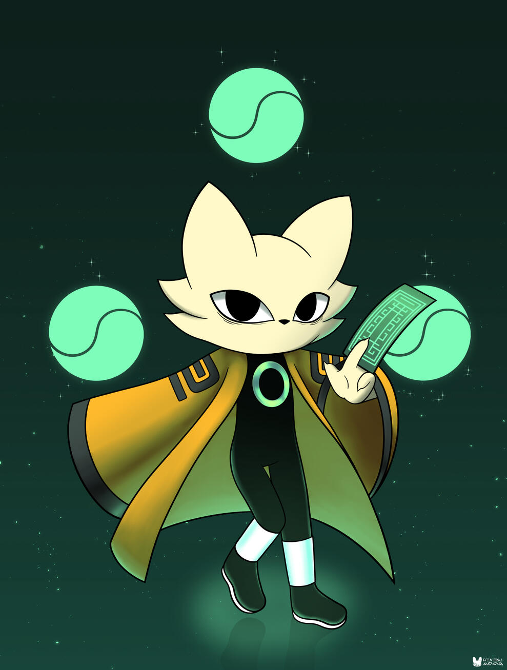 Fanart of Yi from indie game Nine Sols